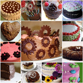 vegan cakes mosaic picture