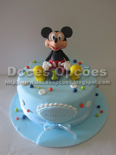 bolo aniversário decorado mickey