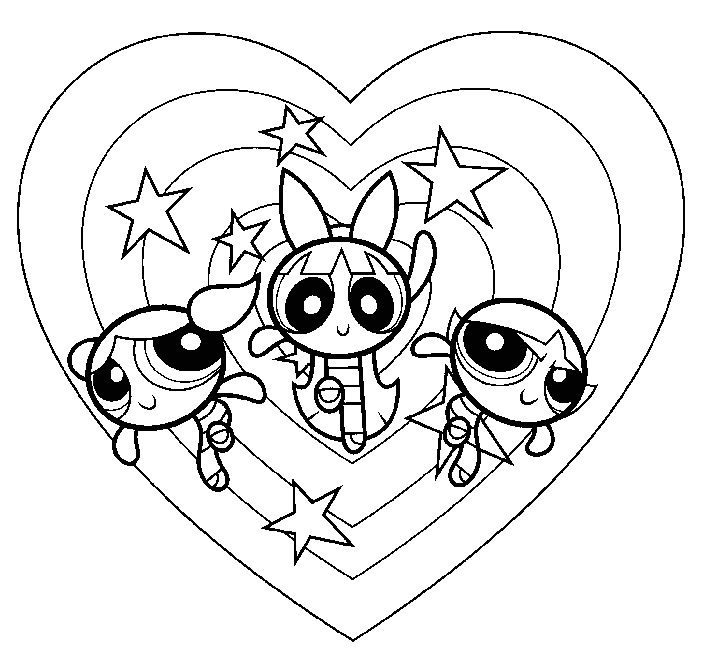 the powerpuff girls coloring pages Free | Minister Coloring