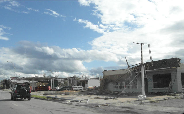 Damage on South Main street