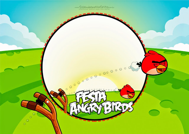 Angry Birds: Free Printable Invitations, Labels or Cards.