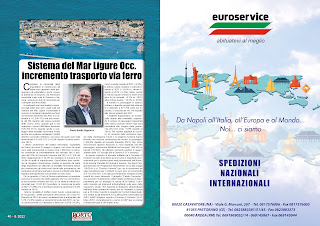 AGOSTO 2022 PAG. 40 - Sistema del Mar Ligure Occ. incremento trasporto via ferro