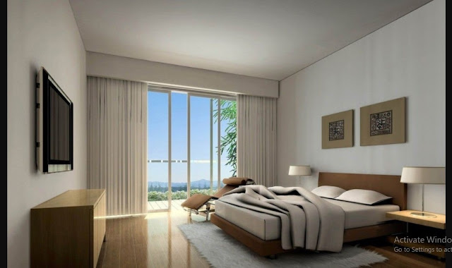 Simple Interior of Bedroom withh contemporary home designs sets