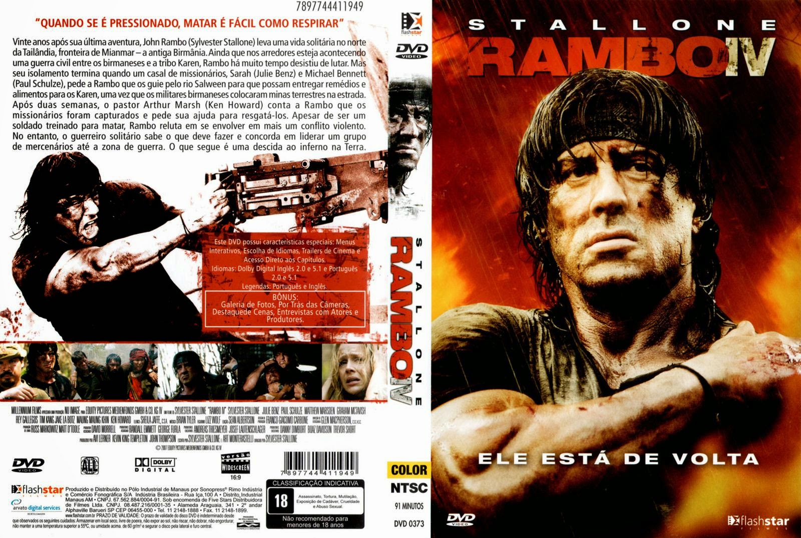 Capa DVD Rambo IV