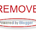 Now Remove Blogger Attribution Gadget