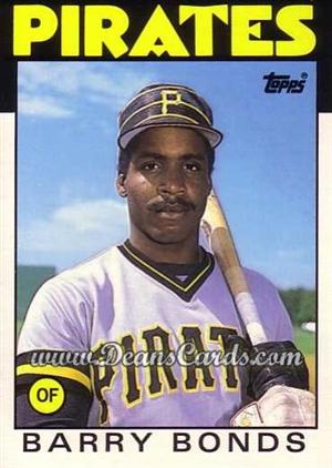 barry bonds rookie card value. cards for Barry Bonds and