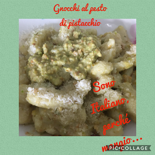 Gnocchi al pesto di pistacchi