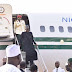 Photos of President Buhari Arriving Abuja 