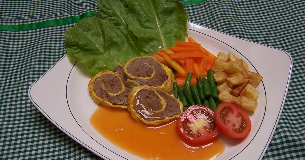 Masakan Nusantara: Resep Rolade Daging Giling Sapi