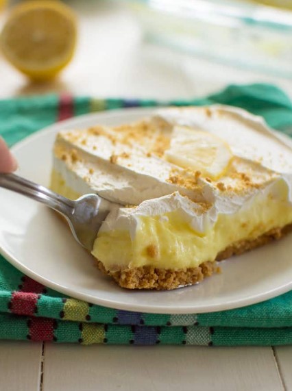 Lemon Cheesecake Pudding Dessert