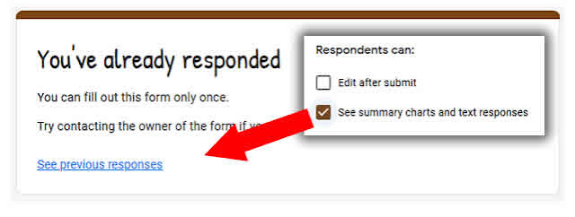 see summary charts and text responses Google Form