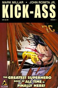 Cover of Kick-Ass Comic 1st Issue