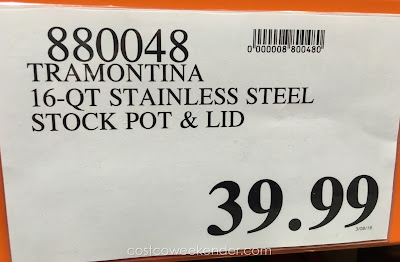 Deal for the Tramontina Pro Line Commercial Grade Stock Pot at Costco