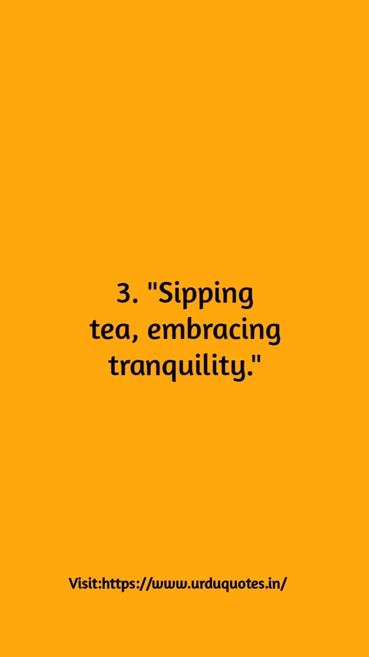 Tea Captions For Serious Instagram Posts