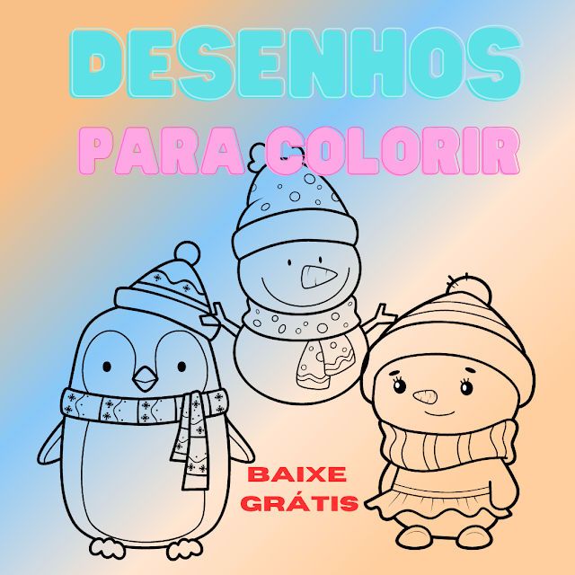 Desenhos para colorir - Inverno