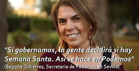 Begoña Gutiérrez, secretaria del círculo de Podemos en Sevilla