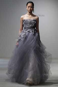 vera wang spring ruffle wedding dress