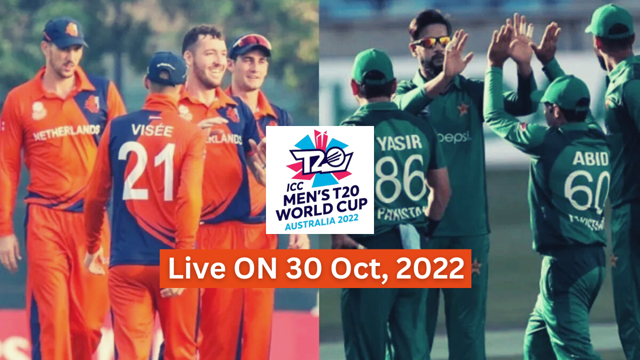 Live Pakistan Vs Netherlands T20 WorldCup 2022 - Watch Live Stream