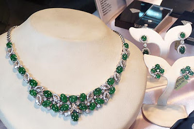 jade diamond necklace