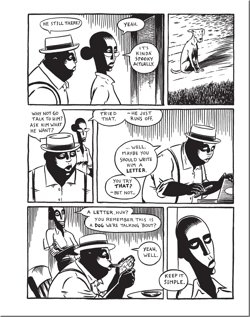 Good Dog By Graham Chaffee 2013 June FantaGraphics writing a Letter for the dog