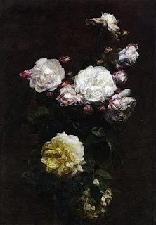 Rosas blancas de Henri Fantin-Latour