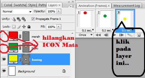 boiklop Cara  Membuat  Animasi  Photoshop  Lampu  Merah 
