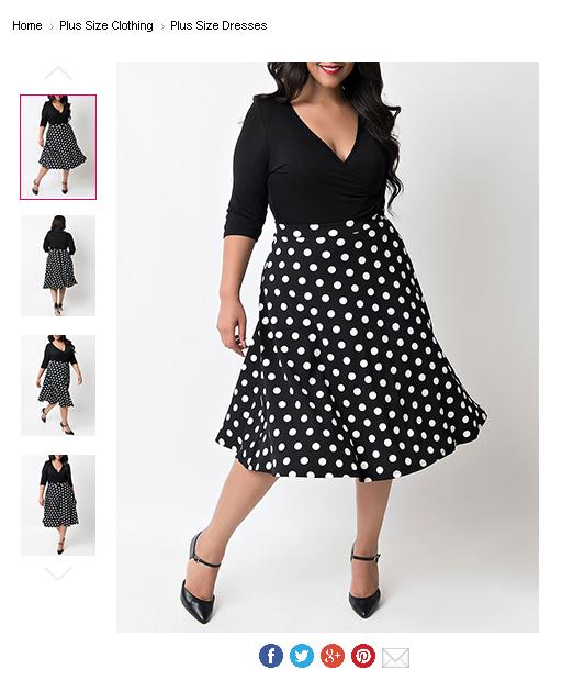 Black And White Summer Dresses - Plus Size Clothing For Women Cheap Online