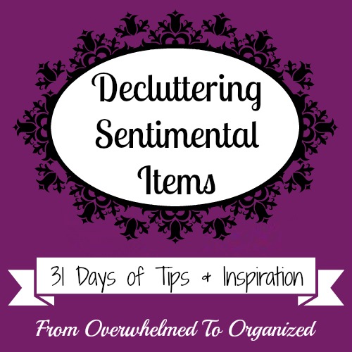 Decluttering Sentimental Items - Day 1
