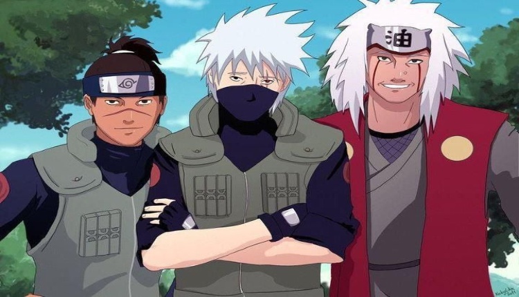 Jiraiya, Kakashi o Iruka