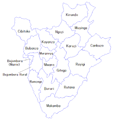 Burundi map and facts about Burundi