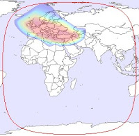 Footprint Map Turksat 2A at 42.0°E