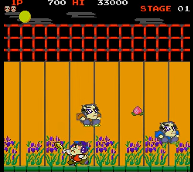 Mr Goemon 1986 arcade game screenshot