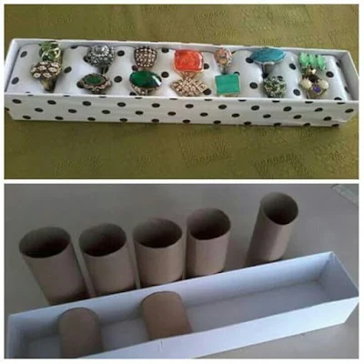 Os rolos de papel higiênico e papel toalha são ótimas opções para criar peças artesanais diferenciadas.