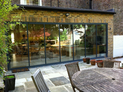 slide-and-turn retractable patio doors with ultra slim frames, 6m width opening approx