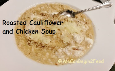 Roasted Cauliflower and Chicken Soup