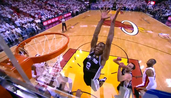 Kawhi Leonard's Powerful Putback Dunk