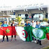 بالصور: جزائريون يساندون الرجاء بمدينة سطيف