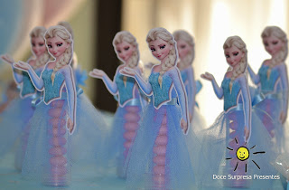 Tubete Vestido Elsa Frozen