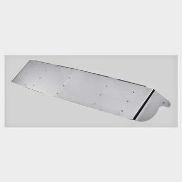 Kenworth Stainless Steel Drop Visor - Curved Windshields '96 - '06