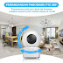EYESEC Smart CCTV WIFI Indoor IP Camera CCTV 3MP 360° PTZ Kamera HP Jarak Jauh Garansi 1 Tahun
