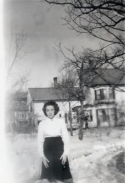 Possibly Catherine Wright at the West Street House, around 1940