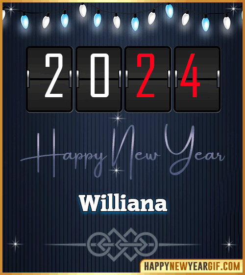 Happy New Year 2024 images for Williana