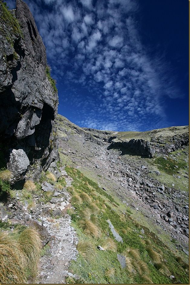 The trail becomes tougher