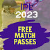 Free IPL Ticket