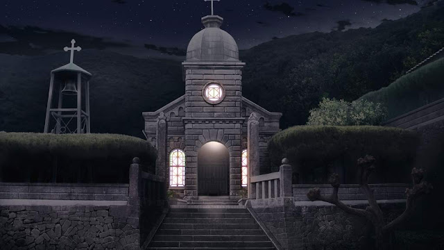 Amazing Church (Anime Landscape) (Night)