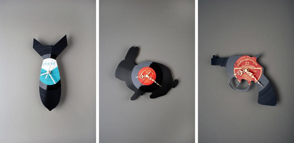 Funky Wall Clock By Pavel Sidorenko