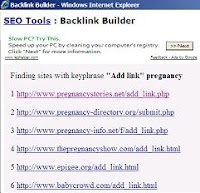 back link builder SEO tool