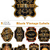 Black Vintage Labels Vector download