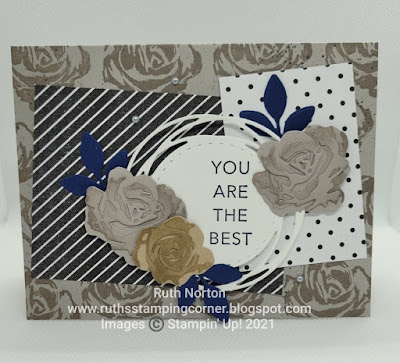 stampin' up, brushed blooms