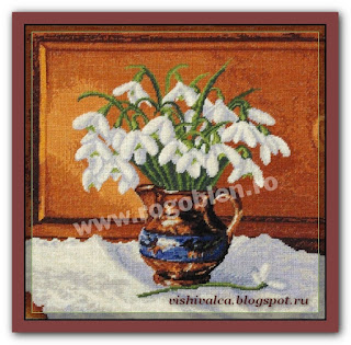 Скачать схему вышивки Rogoblen 7.67 "Grandma's Snowdrops"